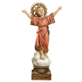 Roman Joseph's Studio Inc., The Divine Child Figure on Base, 10" Scale Renaissance Collection, 8" H, Resin and Stone, Religious Gift, Decoration