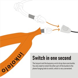 inkolelo Phone Lanyard, Universal Cell Phone Lanyard with Adjustable Terylene Neck Strap, Phone Tether Safety Strap (Black)…