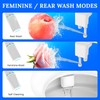 Ultra-Slim Dual-Nozzle Bidet Attachment - Adjustable Cold Water Pressure, Stainless
