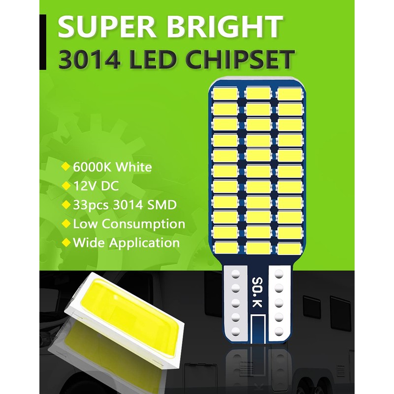 UNXMRFF - Super Bright Natural White T10 921 922 912