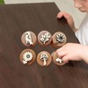 SM SunniMix Wooden Stamps Creative Decorative Pottery Stamps Kindergarten Round