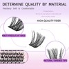 600 pcs – Natural DIY Eyelash Extensions, Cluster Lashes, D-Curl