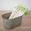 Birch Bark Love Print Paper Drinking Straw (Pack of 25)