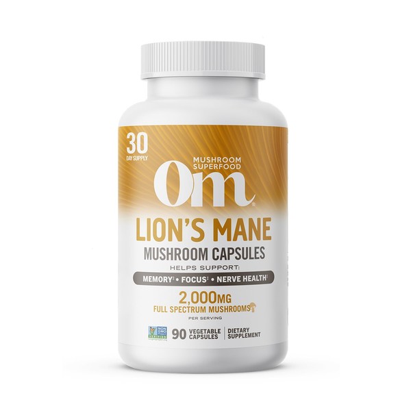 OM MUSHROOM SUPERFOOD OM MUSHROOM SUPERFOOD Lion's Mane Mushroom Capsules