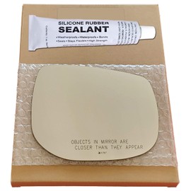 Mirror Glass Replacement + Silicone for 2019-2023 Subaru Forester Passenger Side (2020 2021 2022 19 20 21 22 23)