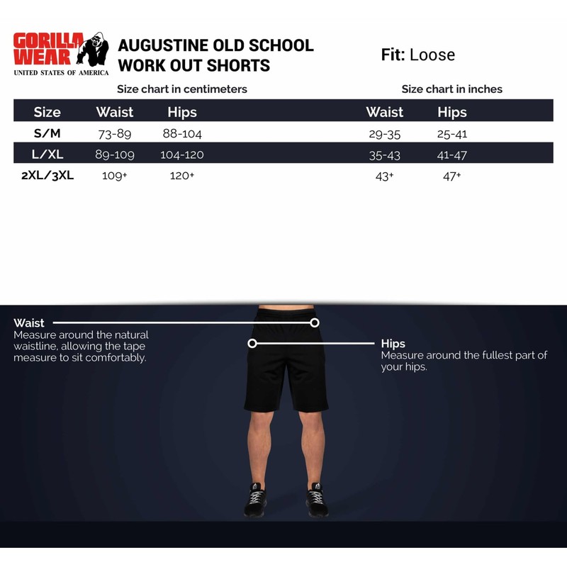GORILLA WEAR Augustine Old School Shorts Gray