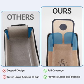 NiHome 4-Pack Silicone Bread Loaf Pan Liners, Reusable and Nonstick Silicone Bread Sling, Fit for 9x5, 9.5x5, and 10x5 Inch Loaf Pans, Dishwasher Safe, Easy to Clean (Brown)