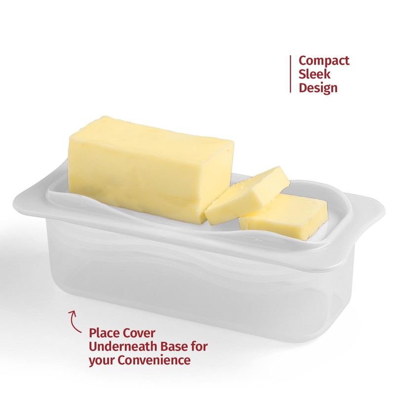 Signoraware Butter Dish with Lid -Butter Keeper Container with Clear