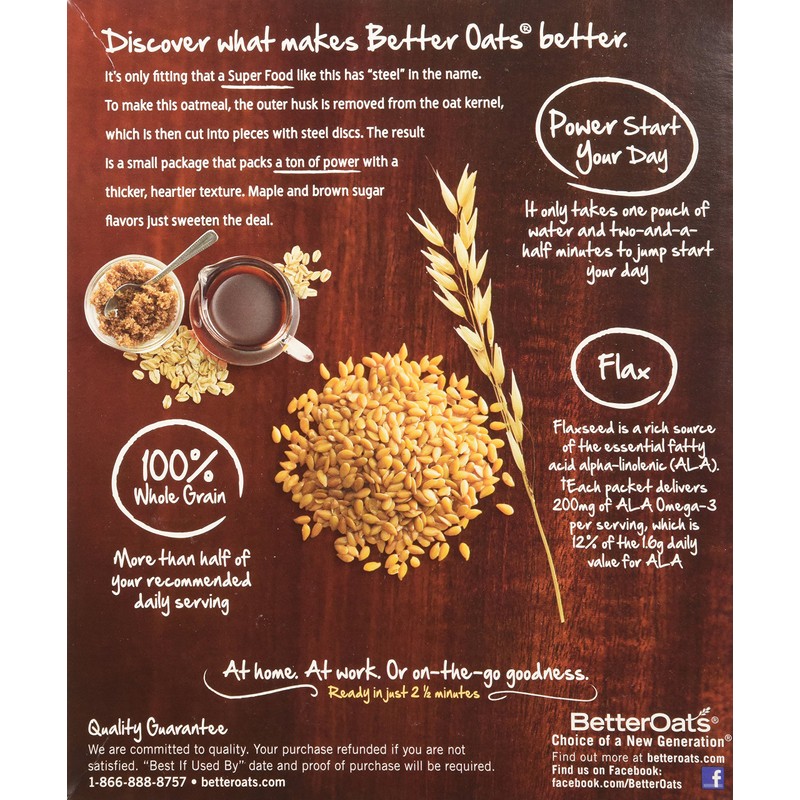 Better Oats Oat Revolution Maple and Brown Sugar Steel Cut