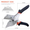 LeafLux Replaceable Blade Miter Shears, Multifunctional Trunking Shears for Angular