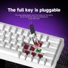 abucow 60% Mechanical Gaming Keyboard Red Switch Wired Compact Keyboard