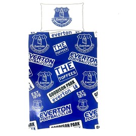 Premier Life EVERTON SINGLE DUVET COVER SET - PATCH,Blue,135cm x 200cm