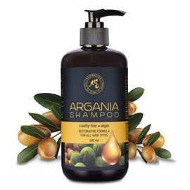 Argan Oil Shampoo 480 ml - Argan Oil and Plant Extracts for Hair - Argan Shampoo for Hair Growth and Volume - Free from Dyes and Mineral Oils - Argan Hair Care