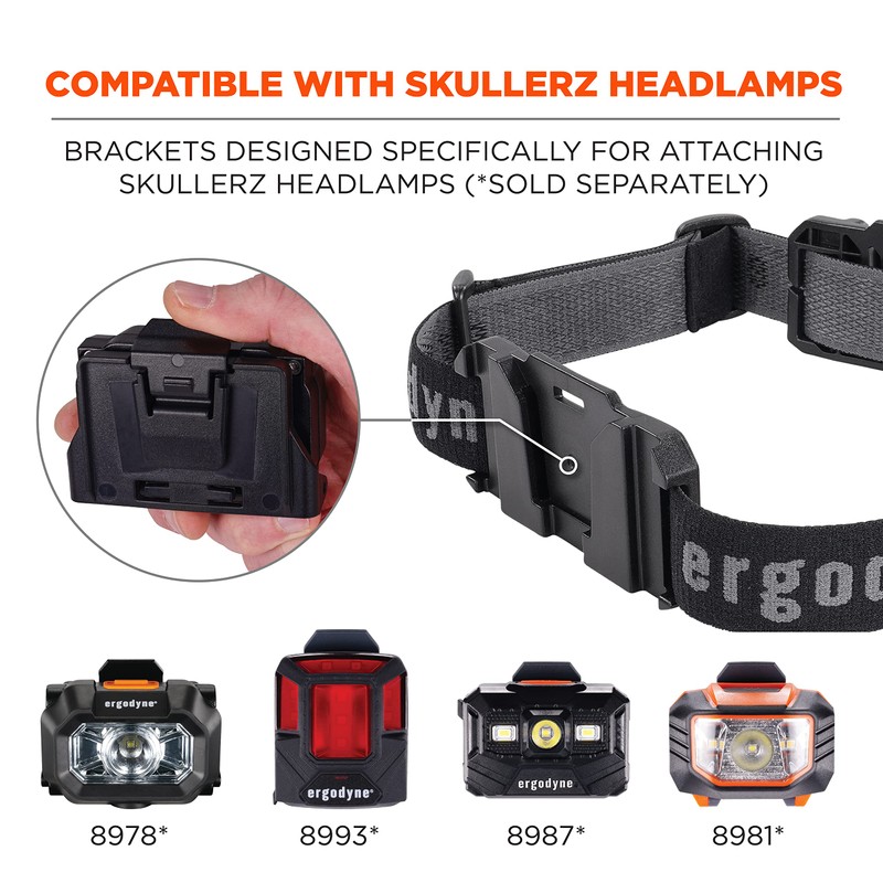 Ergodyne Skullerz 8980 Universal Headlamp Strap for Ergodyne Removable Headlamps,
