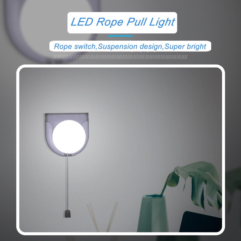 Shuwea 2 Pack Battery Operated Light Bulb, Stick-Up Battery Powered