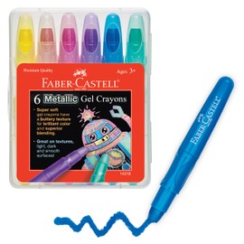 Metallic Gel Crayons 6 count (Ages 3+)
