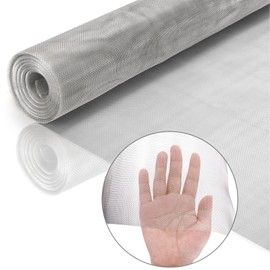 Noamus Stainless Steel 304 Wire Mesh, 15.7 x 120 Inches Window Screen Mesh, 1mm Sturdy Hardware Cloth, 20 Mesh Woven Block Cover for Prevent Mouse Mice Snakes Hornets Rodents Entering