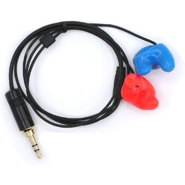 Rugged Radios Stereo Semi Custom Molded Ear Bud Speakers with 1/8' Plug for Racing Radios Communications Electronics Helmets