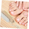 Beavorty 2Pcs Exfoliating Foot Scrubber with Pumice Stone Pig Hair