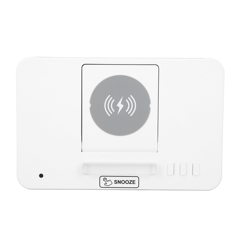 10W Digital Alarm Clock One Button Lifting LED Mirror Electronic