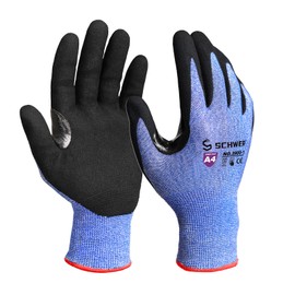 Schwer AIR-SKIN Cut Resistant Gloves AR3900 with Extreme Lightweight & Thin, Level 5 Wire Metal Gloves for Refined Work, Touch-screen, Fiberglass-free, 3D-Comfort Fit, Breathable, 1 Pair,S