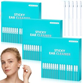 Sticky Ear Cleaning Sticks,limpiador de oídos,Kit de Limpiador de Oídos,sticky ear cleaner,Reutilizable después de la limpieza,Adecuado para Adultos y Niños(72PCS)