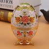Toothpick Dispenser, Flower Pattern Push Style Retro Automatic Toothpick Holder