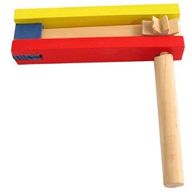 Noise Maker for Purim Colored Wood Gragger (Small - 5.5")