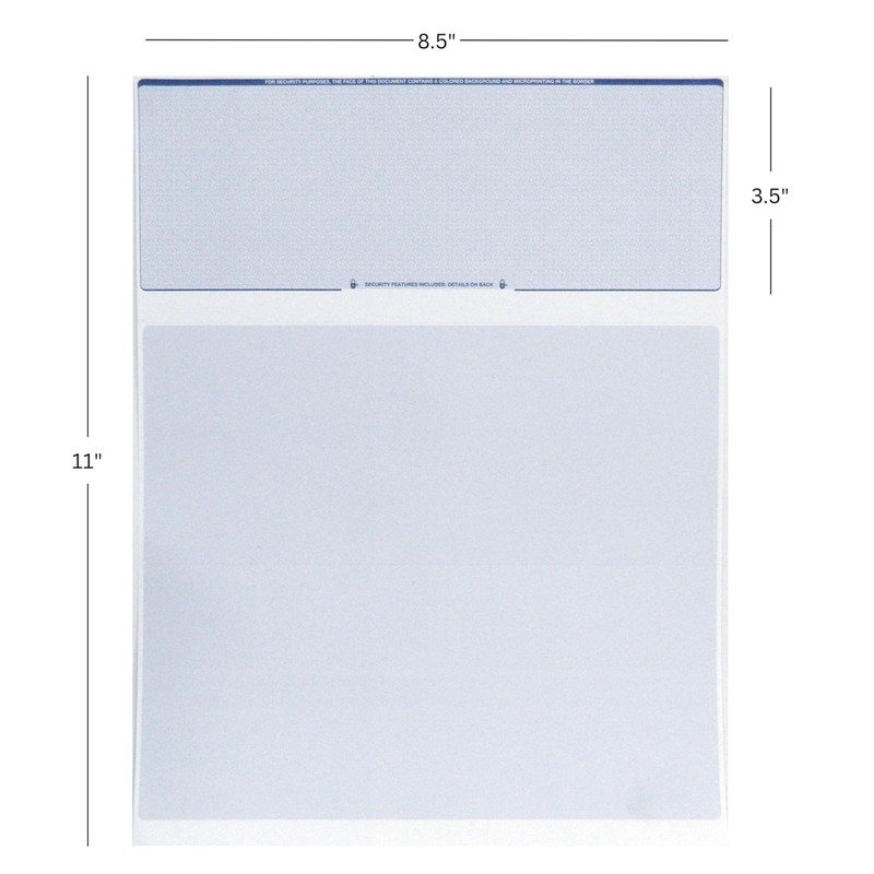 EnDoc Computer Check Paper - 100 Sheets - Business Checks