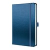 SIGEL CO402 Premium Notebook Squared A5, Hardcover, Blue Metallic, Made