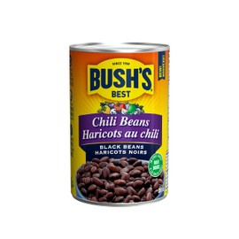 Bush's Best Chili Beans, Black Beans in Mild Chili Sauce, High Fibre, Excellent Source of Protein, 398 mL, 1ct