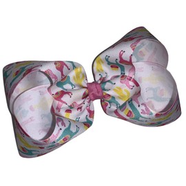 Llama Jumbo Boutique Hair Bow 6"