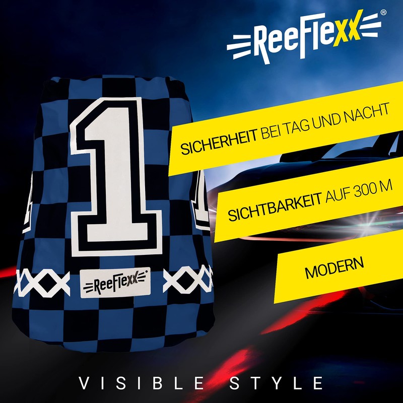REEFLEXX Chess One Cover Reflector Backpack Cover Size M for