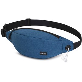 Bum Bag Waterproof Belt Bag for Men and Women for Mobile Phones up to 6.8 Inches, Waist Bag Sports Running Camping Bicycle Travel Jogging Running Belt, blue