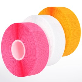 Thimbles for Hand Sewing & Quilting - 3 Pack Soft & Breathable Cotton Gauze Thimble Tape - Finger Protector for Hand Embroidery, Needlework, Needlepoint - Gift for Wives & Moms (Rainbow)