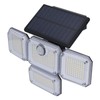 Solar Outdoor Street Light 4 Rotating Head Flexible Foldable IP64