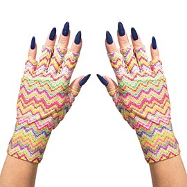 ManiGlovz - Anti UV Gloves for Gel Manicures Using Gel Lamp Dryers, Driving, Lounging and More, Fingerless Gloves That Shield Skin from The Sun and Nail Lamp, Outdoor Gloves, Nailed It Print