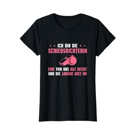 Womens Football Referee Schiri Whistle Referee T-Shirt