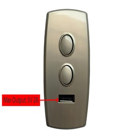 STAIGO Recliner Controller 2 Button 5 Pin with USB for Power Recliner Electric Lift Chair Massage Chair Replacement Parts DIY Hand Switch Remote Control