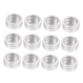 IWOWHERO Empty Aluminum Jars Set 12 Small Aluminum Boxes 25ml Perfect for Refilling