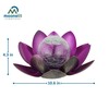 MooneLit Creations MCSLOTUS-V Violet Lotus Flower Solar LED Garden Light