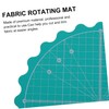 DOITOOL 1Pc Self Healing Fabric Rotating Cutting Mat Lightweight Round