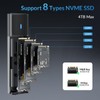 SSD Enclosure Tool-Free, SETMSPACE M.2 NVME SSD Enclosure USB C