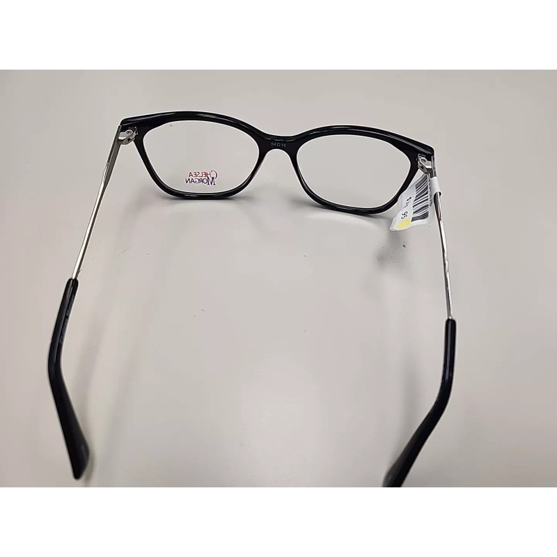 Chelsea Morgan CM 8008 Black / Silver 54-16-140 Women Eyeglasses