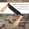 Draw Shave Knife, 8in Curved Draw Knife, Curved Draw Shave