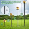 Proerr 79In Smart Bird Feeder Pole Mount Kit,Adjustable Bird House