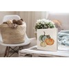 KEUSPI Fall Pumpkin Desk Decor,Farmhouse Pumpkin Fall Harvest Wood Sign