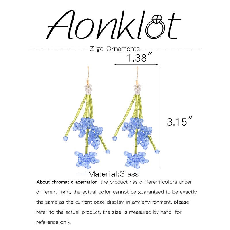 Stocking Stuffers Acrylic Beaded Earrings Creative Multi-layer Hand Woven Flower