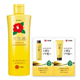 Oshima Tsubaki Premium Conditioner, 10.1 fl oz (300 ml) (For Damaged Hair, Formulated with Camellia Oil), Bonus Included