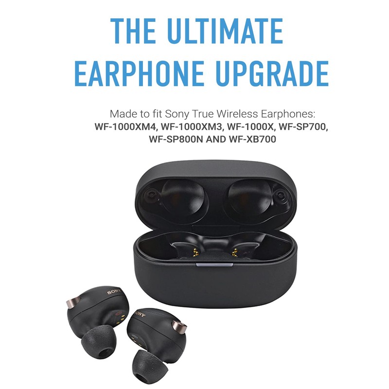 Comply TrueGrip Pro Memory Foam Tips for Sony True Wireless